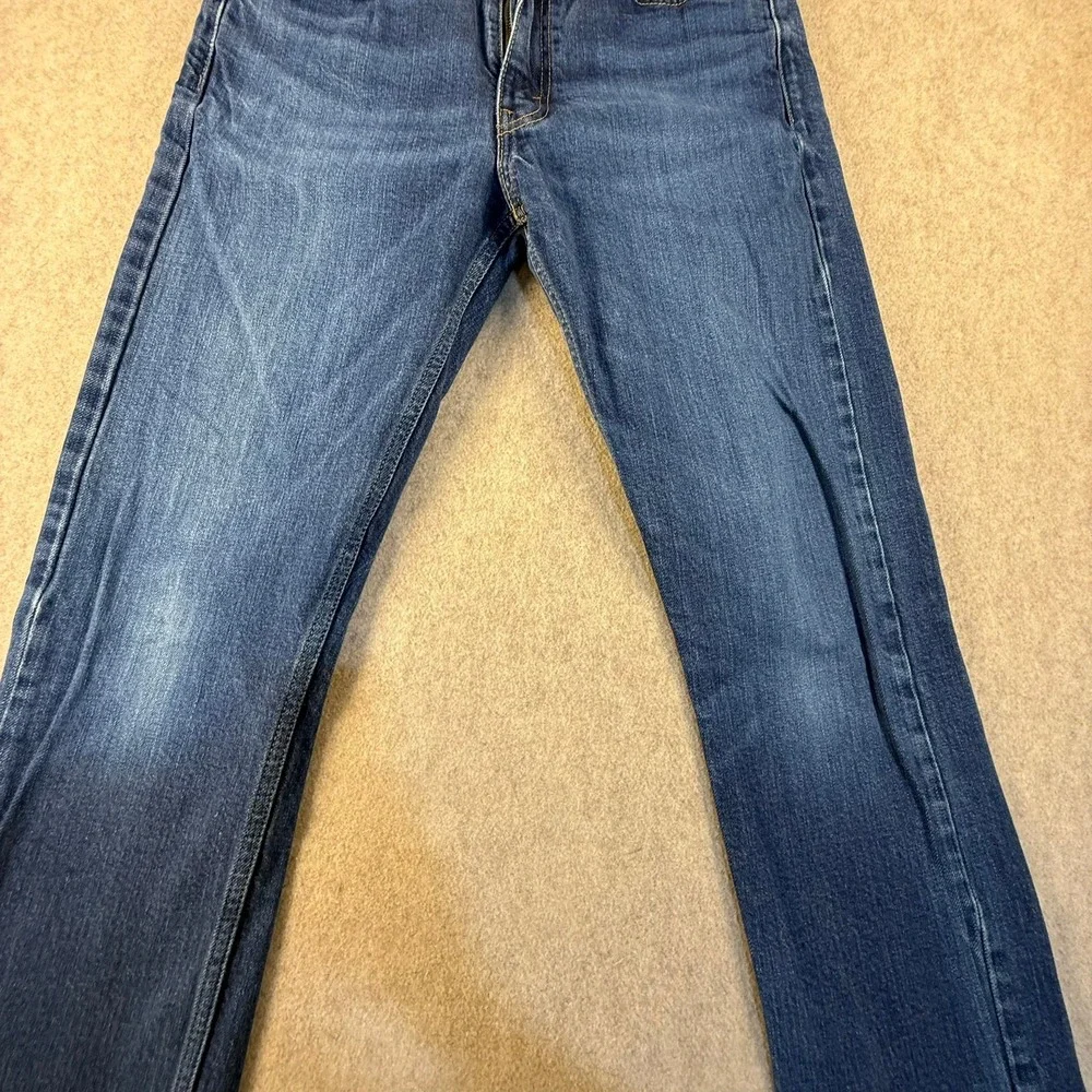Levis 513 Slim Straight Jeans Mens 32x34 Medium Wash Denim Pants P0894